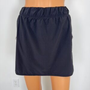 CALIA by Carrie Underwood Womens XS Black Athletic Skort ZipperPockets Golf Hike